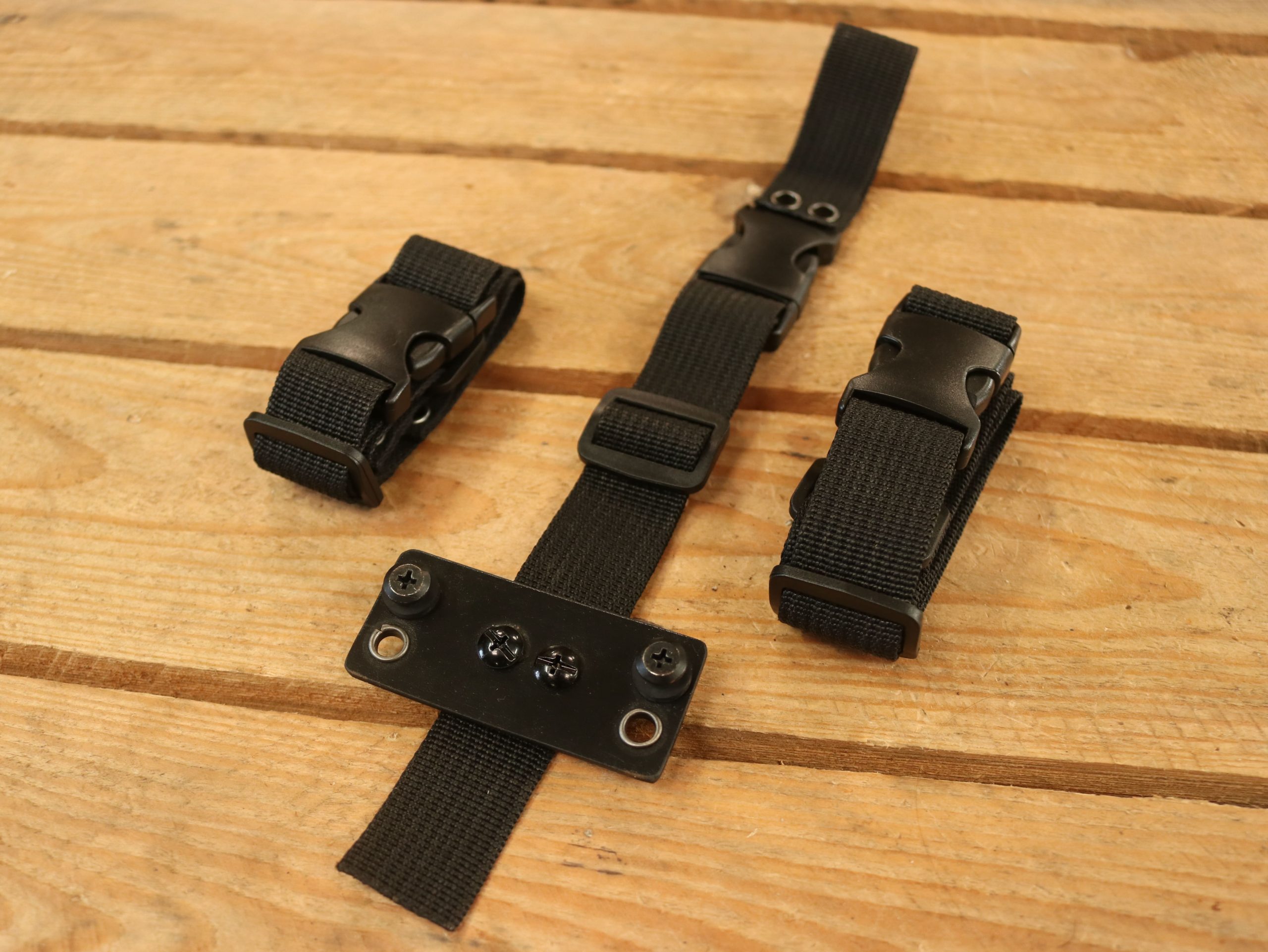KIT sangle de port à la cuisse pour Etuis Kydex bo-shuriken (x3)